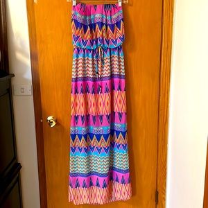Tube top maxi dress in beautiful colors